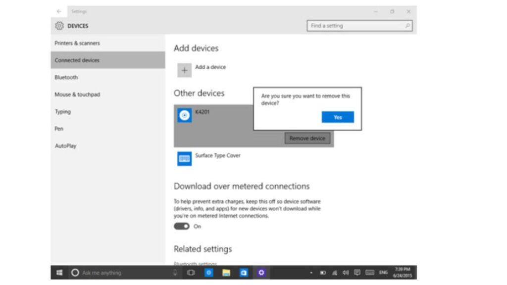 Disconnect Any Connected Devices From Your PC